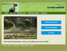 Tablet Screenshot of greenlawncare4u.com
